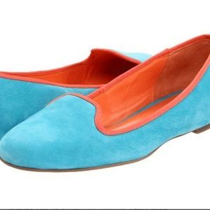 COLE HAAN Turqouise Suede MORGAN Loafers Shoes